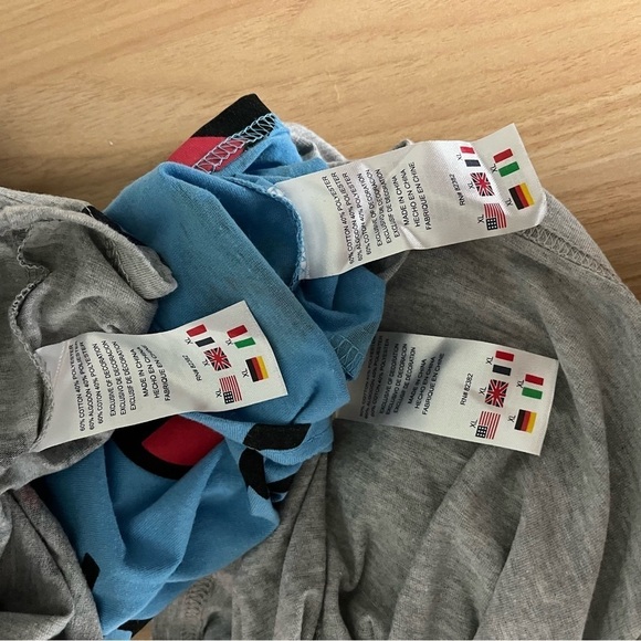 SET OF 3 Boys XL CHAMPION Short Sleeve Tshirt AOP Gray Blue - Picture 9 of 9